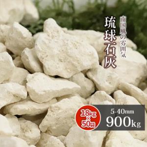 琉球石灰 5-40mm 360kg (18kg×20袋) / 砂利 石 庭 おしゃれ diy
