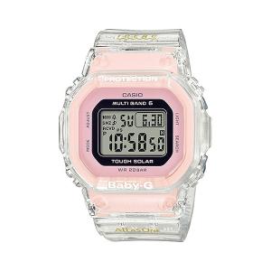 BABY-G ベビージー BGD-5001K-7JR 電波ソーラー イルカクジラモデル 2019 レディース 女性向け腕時計 スケルトン×ピンク