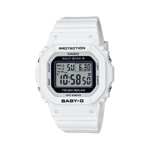 BABY-G ベビージー BGD-5650-7JF 電波ソーラー 小型化・スリム化 スクエアモデル ホワイト 樹脂バンド レディース 女性向け腕時計 CASIO カシオ 国内正規品｜tokei-akashiya