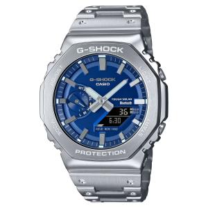 G-SHOCK ジーショック GM-B2100AD-2AJF フルメタルケース オクタゴン メタリックブルー 蒸着 Bluetooth モバイルリンク メタルバンド 腕時計 カシオ CASIO｜tokei-akashiya