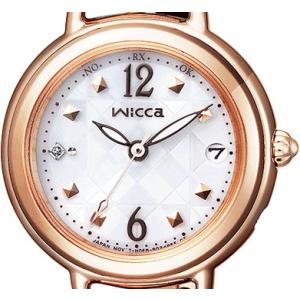 wicca ウィッカ KL0-961-11 ソーラーテック電波時計 ブレスライン HAPPY DIA...