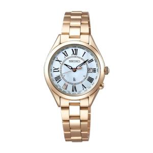 SEIKO セイコー LUKIA ルキア SSQV068 ソーラー電波時計 ワールドタイム レディゴールド Lady Gold チタン 女性用腕時計｜tokei-akashiya