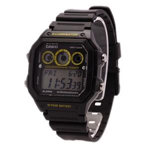 CASIO カシオクオーツ AE-1300WH-1A SPORTS スタンダード スポーツ 腕時計 メンズ デジタル 樹脂 チープカシオ 【ネコポス発送・BOXなし】 爆買
