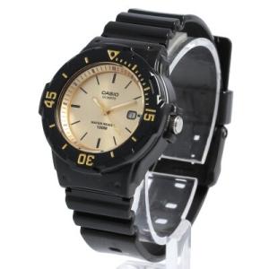 CASIO カシオ スタンダード腕時計 レディース クオーツ 3針 ブラック ゴールド LRW-200H-9E【ネコポス発送・BOXなし】 爆買