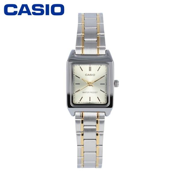 CASIO カシオ LTP-V007SG-9E スタンダード 腕時計 真鍮 メタル コンビベルト ツ...