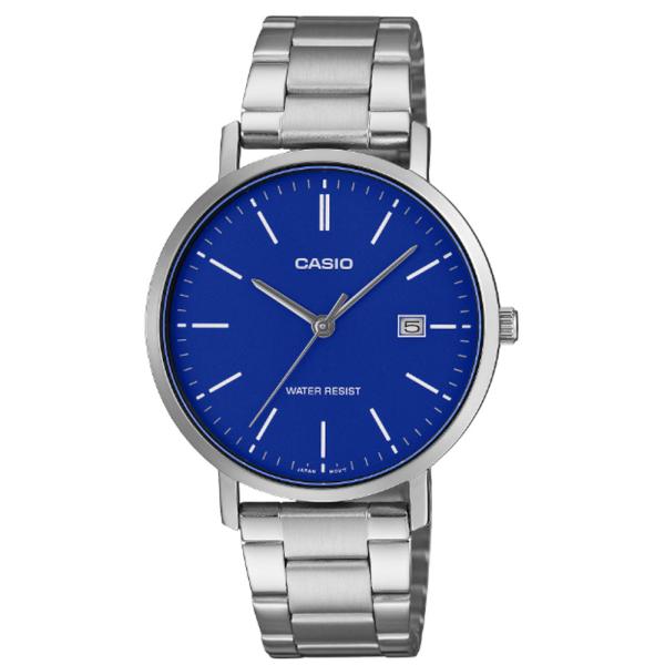 カシオ CASIO MTP-VT05D-2E アナログ クオーツ シルバー ブルー海外モデル
