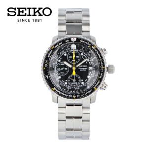 SEIKO セイコー パイロット 腕時計 時計 メンズ 防水 クオーツ アナログ クロノグラフ ステ...