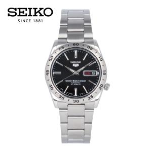 SEIKO セイコー SEIKO5 セイコーファイブ 腕時計 メンズ 自動巻き 日本製 デイデイト ビジネス 仕事 就活 メタル ブレス ブラック 黒 シルバー 銀 SNKE01J 爆買