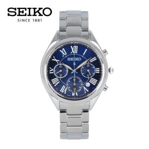 LUKIA ルキア SEIKO セイコー 腕時計 時計 レディース 防水 クオーツ アナログ クロノグラフ ステンレス メタル シルバー ブルー SRWZ09P 1年保証 母の日｜時計倉庫TOKIA