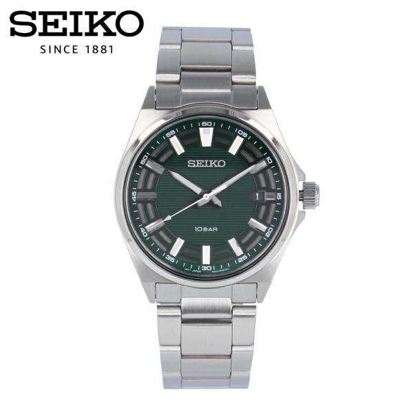 SEIKO セイコー 腕時計 時計 メンズ 防水 クオーツ アナログ 3針 ステンレス メタル シル...