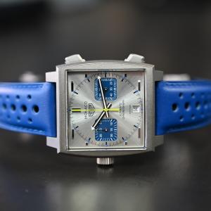 【TAG HEUER】タグホイヤー モナコ レーシング ブルーCAW218C.FC6548　中古極美...