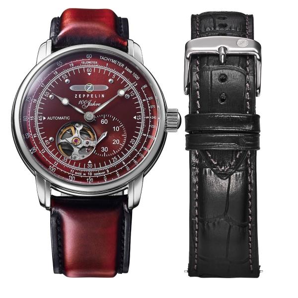 ツェッペリン ZEPPELIN 7662-7_SET 100周年記念シリーズ 40mm 替えベルト付...