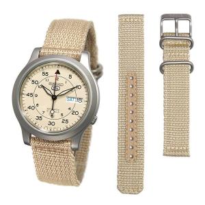 Seiko 5 セイコー5 SEIKO5 腕時計 時計 メンズ ミリタリー ベージュ