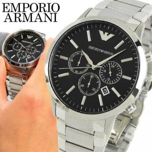 EMPORIO ARMANI エンポリオアルマーニ メンズ 腕時計 時計 watch ウォッチ 黒 ブラック 銀 シルバー AR2460 海外モデル｜tokeiten