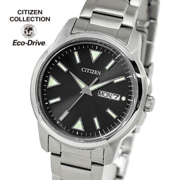 お取り寄せ シチズン コレクション メンズ エコドライブ ソーラー メタル アナログ シルバー ブラ...