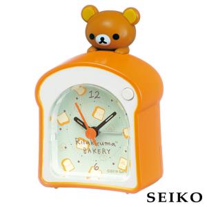 お取り寄せ SEIKO セイコークロック キャラクター リラックマ CQ159A 国内正規品 キッズ 子供用 女の子 目覚まし時計 ライト 置き時計 誕生日プレゼント｜tokeiten