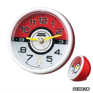 SEIKO セイコークロック  キャラクター ポケットモンスター モンスターボール ピカチュウ CQ424R 国内正規品 キッズ 子供用 女の子 男の子 目覚まし時計 キャラ｜tokeiten