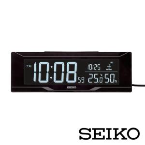 SEIKO デジタル目覚まし時計 黒