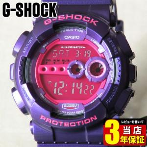 BOX訳あり G-SHOCK Crazy Colors Gショック Standard ジーショック G-ショック GD-100SC-6 パープル メンズ 腕時計