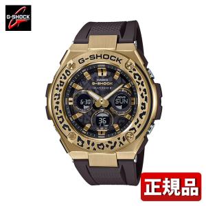 ポイント最大6倍 G-SHOCK Gショック CASIO カシオ GST-W310WLP-1A9JR アナログ デジタル メンズ 腕時計 国内正規品 ヒョウ柄 茶 ブラウン 金 ゴールド ウレタン｜tokeiten