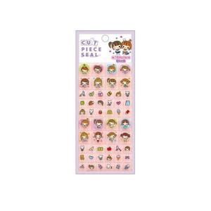 平成メモリー カットピースシール タイルシール ハイスクールガール キャラクター 可愛い 平成女子 シール帳 推し活 平成レトロ 子供 大人 /シール/