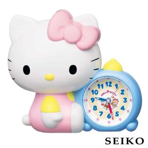 SEIKO セイコークロック キャラクター ハローキティ キティちゃん JF382A 国内正規品 キッズ 子供用 女の子 目覚まし時計 めざまし 置き時計 誕生日プレゼント｜tokeiten