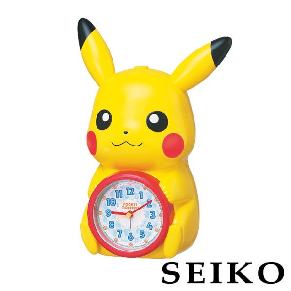 お取り寄せ SEIKO クロック キャラクター おしゃべり ピカチュウ JF384A 目覚まし時計 ...