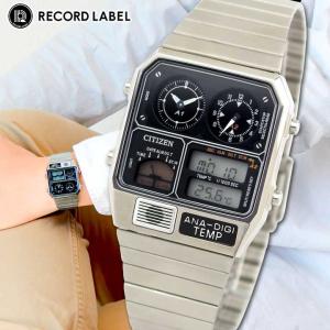 CITIZEN レコードレーベルANA-DIGI TEMPアナデジテンプ 腕時計 RECORD LABEL 腕時計 レコードレーベル ANA-DIGI TEMP