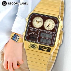 CITIZEN レコードレーベルANA-DIGI TEMPアナデジテンプ 腕時計 RECORD LABEL レコードレーベル ANA-DIGI TEMP アナデジテンプ