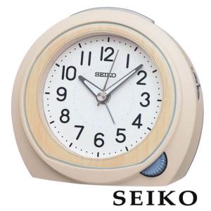 お取り寄せ セイコー SEIKO セイコークロック KR517C 時計 置時計 目覚まし時計 アナログ ベージュ 白 ホワイト 子供 おしゃれ 北欧 かわいい 国内正規品｜tokeiten