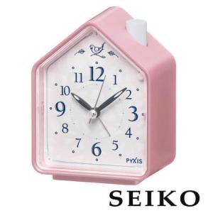 お取り寄せ セイコー SEIKO セイコークロック 時計 置時計 目覚まし時計 レディース NR434P アナログ ピンク 白 ホワイト 子供 北欧 おしゃれ かわいい 娘 女子｜tokeiten