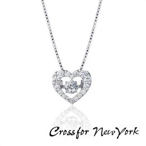 お取り寄せ Crossfor New York クロスフォーニューヨーク ダンシングストーン ネックレス ハート ペンダント レディース NYP-540 キュービックジルコニア