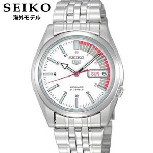 ポイント最大6倍 SEIKO5 セイコー5 SNK369J1 メンズウォッチ アナログ 自動巻 ホワイト文字盤 腕時計 新品 時計 メンズ 海外モデル｜tokeiten