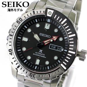 SEIKO セイコー PROSPEX プロスペックス メンズ 腕時計 自動巻き SRP587K1 海外モデル シルバー ブラック