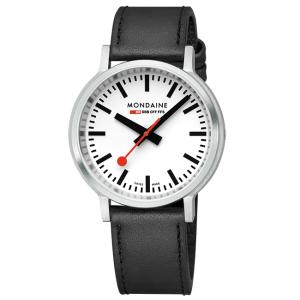 MONDAINE モンディーン　MST.4101B.LBV.2SE  Stop2Go ストップ・トゥ・ゴー ホワイト文字盤 41mmサイズ リューズレスケース バックライト機能｜時計屋イトウ