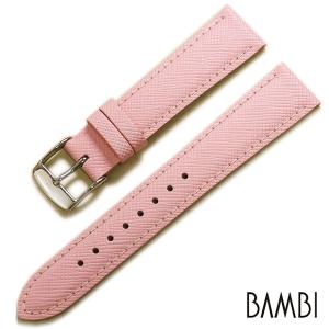 バンビ スプリングカラー 型押し 牛革 時計ベ...の詳細画像3