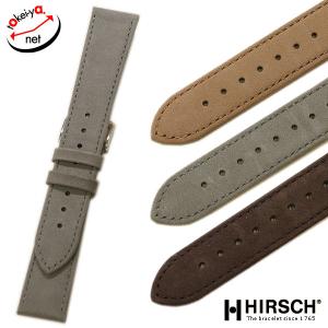 HIRSCH ヒルシュ OSIRIS オシリス ヌバック カーフ ショート 時計ベルト 牛革 本革 時計 ベルト 時計バンド スウェード ヌバック 起毛 交換 16mm 18mm 20mm 22mm｜tokeiya-net