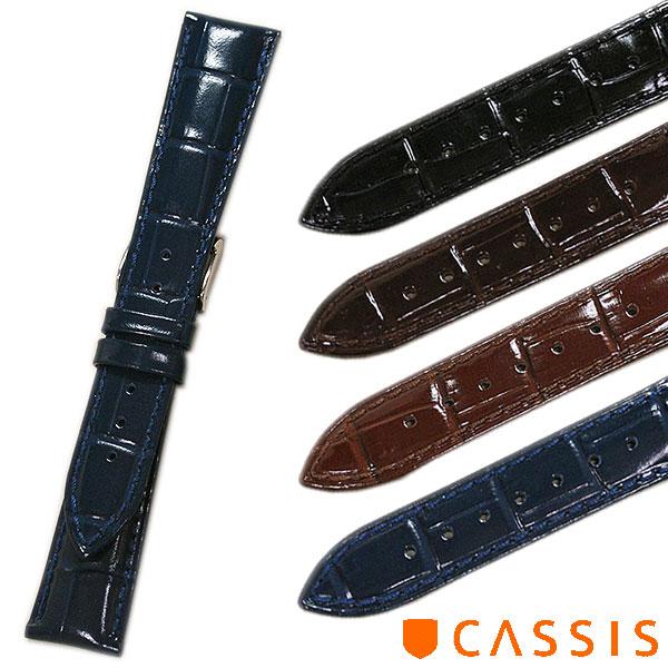 カシス ミュールズ 型押し 時計ベルト 裏材ラバー U0040656 18mm 19mm 20mm ...
