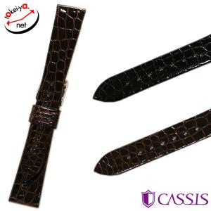 カシス リオン シー アリゲーター 丸斑 ワニ革 裏ラバー 時計ベルト U1123B68 11mm 12mm 13mm 17mm 18mm 19mm｜tokeiya-net