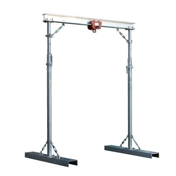 アルミ門型クレーン軽量組立式400KG W2000　日本製　　　（法人様のみ配送可）