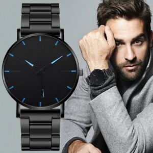 ミニマリストメンズファッション 超薄型時計 シンプルな腕時計 ビジネス ステンレススチール メッシュベルト クォーツ時計 Aet ときてん 通販 Yahoo ショッピング