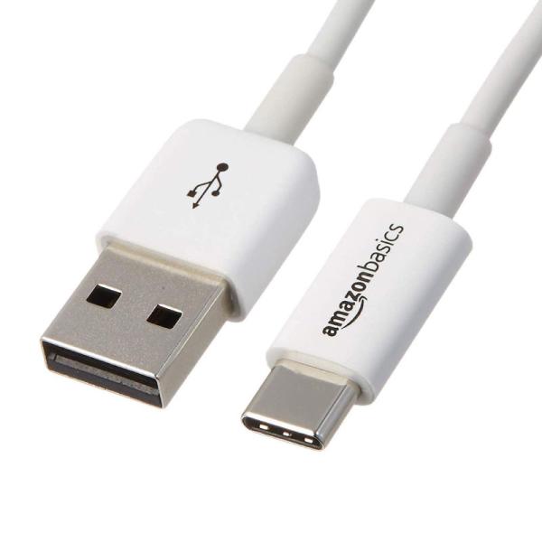 【在庫処分】AmazonBasics USB Type-C ケーブル ホワイト 90cm 10本セッ...