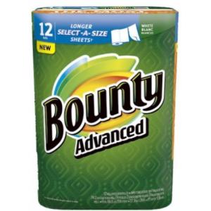 送料無料 バウンティー アドバンスド ペーパータオル 12ロール ダブル 2枚重ね セレクトアサイズ Bounty キッチンペーパー コストコ 23533