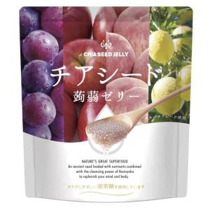 チアシード こんにゃくゼリー 60P 58059 ぶどう味 もも味 りんご味 瀬戸内レモン味 コストコ 蒟蒻