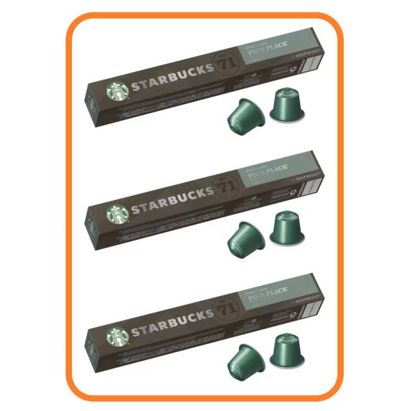 スターバックス ネスプレッソ互換カプセル パイクプレイスロースト 10カプセル ×3箱 20400 ...
