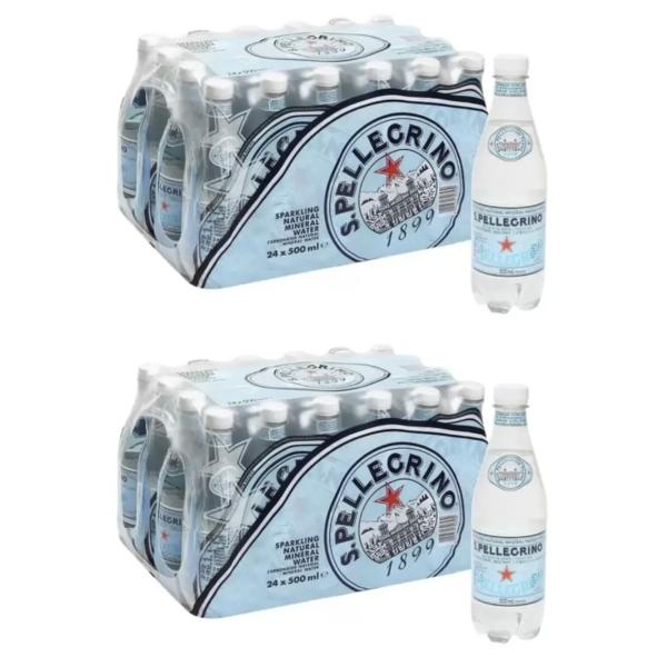 サンペレグリノ クリアボトル 炭酸水 500ml 48本 57791 コストコ スパークリングナチュ...