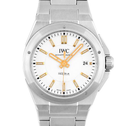 IWC インターナショナルウォッチカンパニーインヂュニアIW323906 SS40mm シルバー文字...