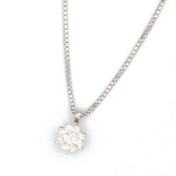 ノンブランド NONBRAND ダイヤモンド ネックレス PT900×K18WG チェーン長さ：44...