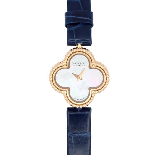 ヴァンクリーフ＆アーペル   スウィートアルハンブラウォッチ  VCARO8SF00 PG×革  2...