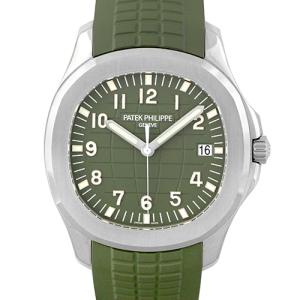 パテックフィリップ PATEK PHILIPPE アクアノート 5168G-010 WG×ラバー 42.2mm カーキグリーン文字盤 【メンズ】【腕時計